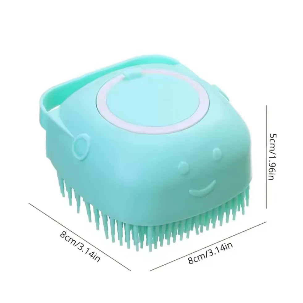 Brosse de bain et massage pour chien et chat - Silicone doux 80ml