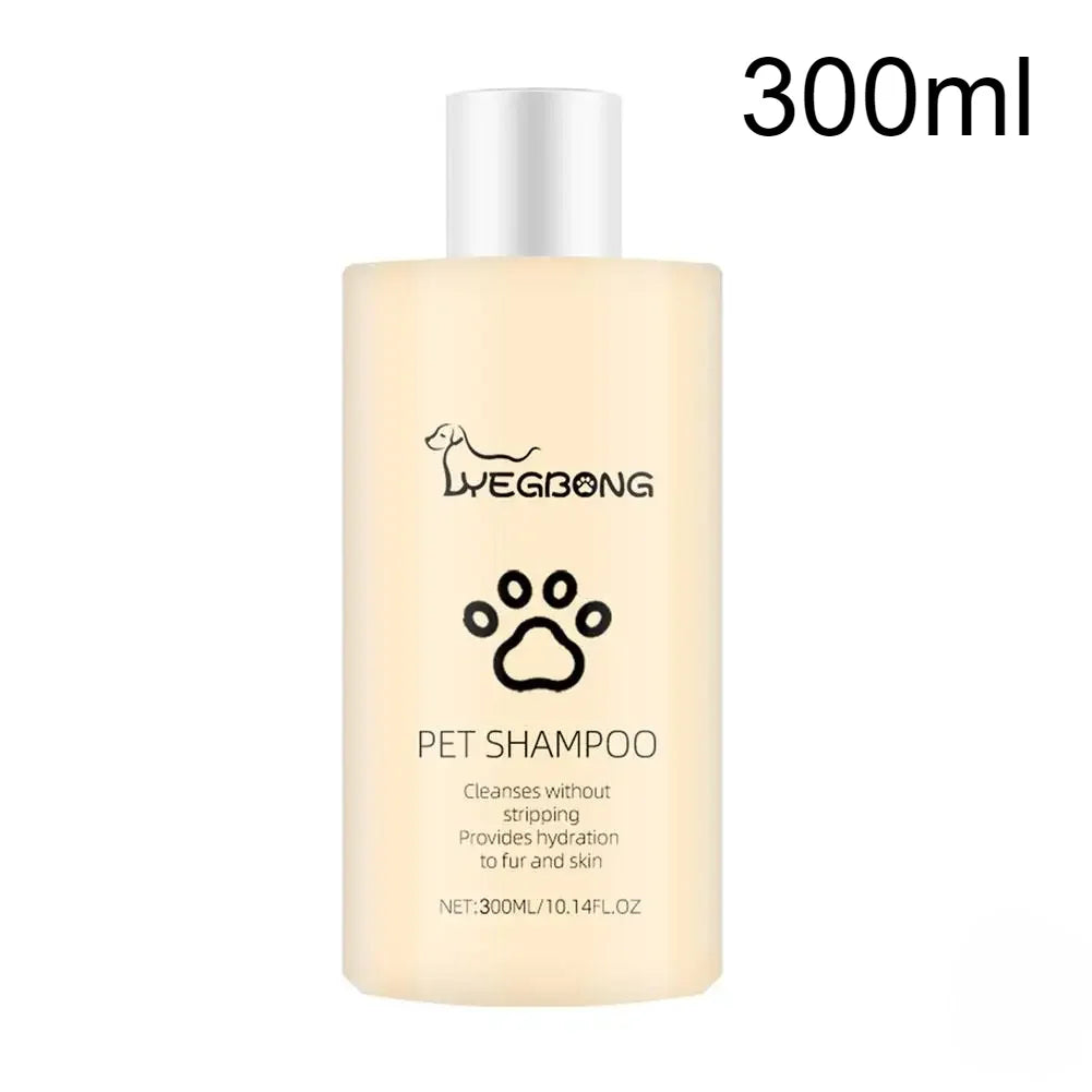 Shampoing pour chat et chien 100/300ml - Gel douche adoucissant, anti-acariens, hydratant