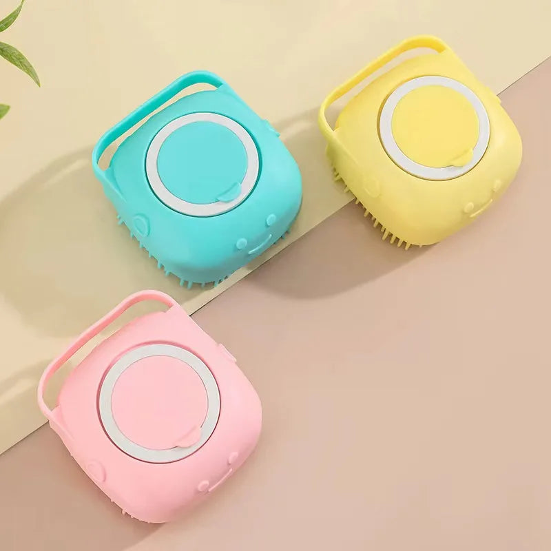 Brosse de bain et massage pour chien et chat - Silicone doux 80ml